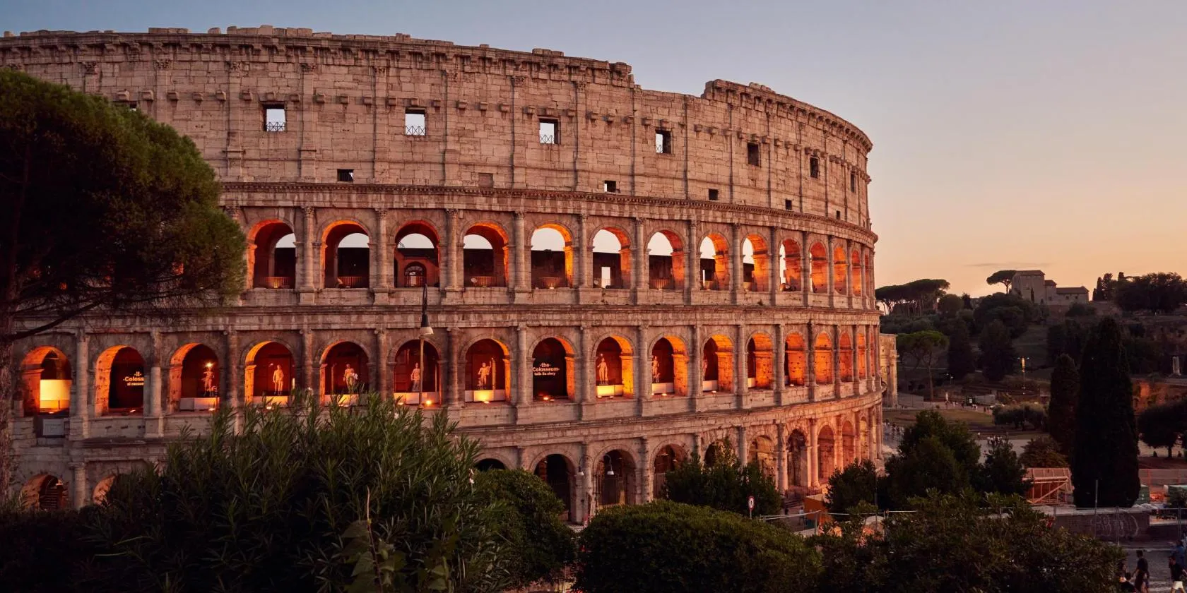 Aerial View of the Colosseum